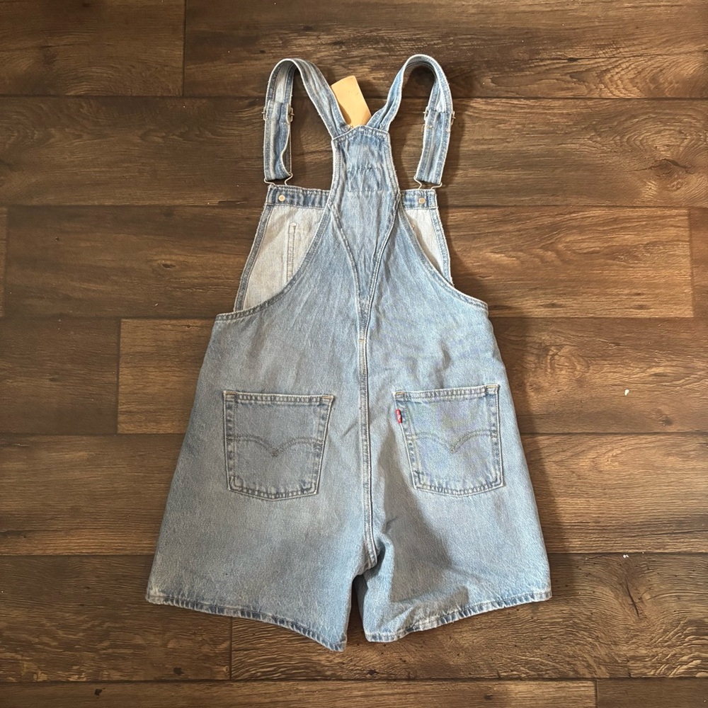 Levi's Women's Vintage Shortalls Medium Blue Wash Size Extra Small NEW - Picture 5 of 6